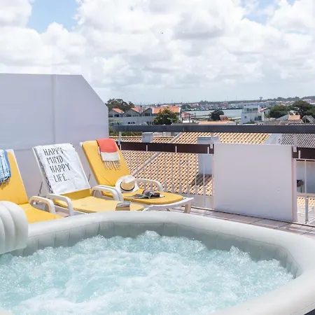 Apt3 Com Jacuzzi E Terraco Na Praia Apartment Gafanha da Nazare